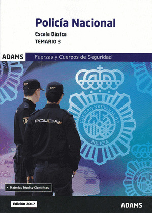 TEMARIO 3 POLICIA NACIONAL. ESCALA BASICA
