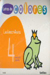 LETRAS DE COLORES CUADERNO LECTOESCRITURA 4 PAUTA
