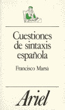 CUESTIONES  SINTAXIS ESPAÑOLA