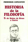 DE MAINE DE BIRAN A SARTRE