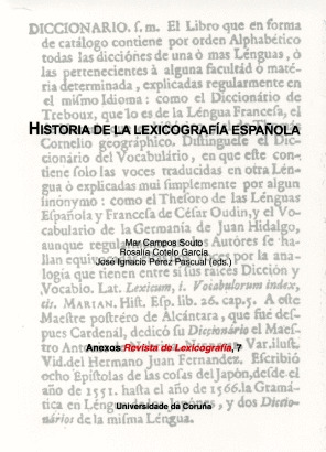 HISTORIA LEXICOGRAFÍA ESPAÑOLA