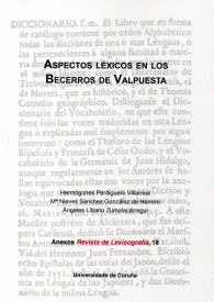 ASPECTOS LEXICOS EN LOS BECERROS DE VALPUESTA