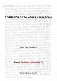FORMACIÓN DE PALABRAS Y DIACRONÍA