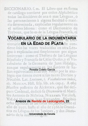 VOCABULARIO DE LA INDUMENTARIA EN LA EDAD DE PLATA