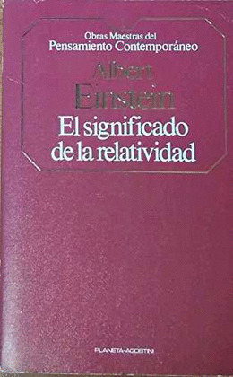 SIGNIFICADO DE LA RELATIVIDAD, EL