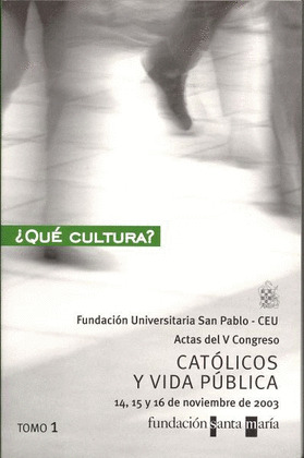 CATÓLICOS Y VIDA PÚBLICA.