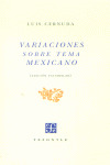 VARIACIONES SOBRE UN TEMA MEXICANO