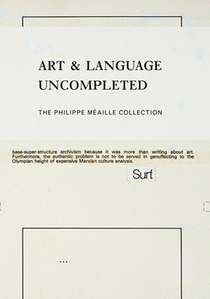 ART & LENGUAGE UNCOMPETED