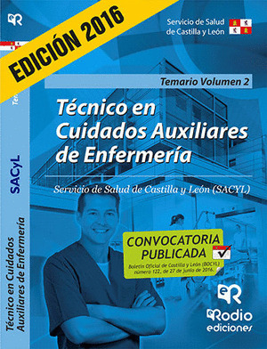 TECNICO EN CUIDADOS AUXILIARES DE ENFERMERIA. TEMARIO. VOLUMEN II. SACYL