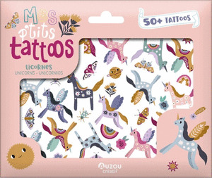 MIS PEQUEÑOS TATTOOS: UNICORNIOS. SOBRE 50 PEGATINAS