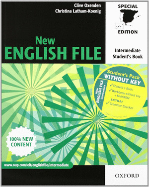 NEW ENGLISH FILE INTERMEDIATE. STUDENT'S PACK WITHOUT KEY (STUDENT'S BOOK + WORKBOOK)