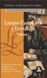 TEMARIO I LENGUA Y LITERATURA. PROFESORES DE ENSEÑANZA SECUNDARIA. VOLUMEN I. TEMARIO ESPECIFICO