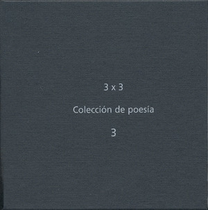 3 X3. COLECCIÓN POESÍA. 3