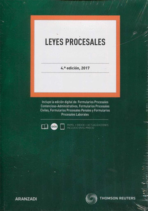 LEYES PROCESALES (4ª EDICIÓN, 2017. FORMATO DUO. PAPEL + DIGITAL)