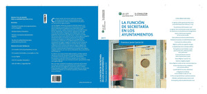 LA FUNCION DE SECRETARIA EN LOS AYUNTAMIENTOS