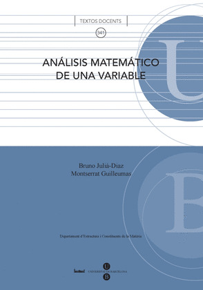 ANÁLISIS MATEMÁTICO DE UNA VARIABLE