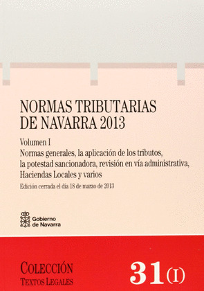 NORMAR TRIBUTARIAS DE NAVARRA 2013