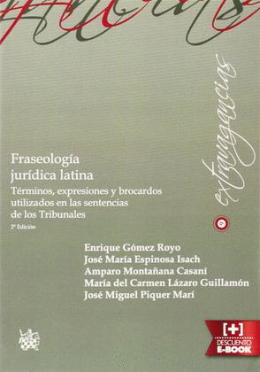 FRASEOLOGÍA JURÍDICA LATINA