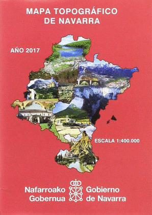 MAPA TOPOGRAFICO DE NAVARRA, E 1:400.000