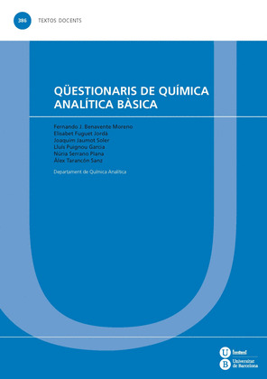 QÜESTIONARIS DE QUÍMICA ANALÍTICA BÀSICA