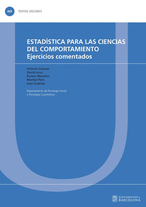 ESTADISTICA PARA LAS CIENCIAS DEL COMPORTAMIENTO