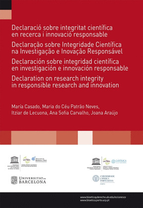 DECLARACIO SOBRE INTEGRITAT CIENTIFICA EN RECERCA I INNOVACIO RESPONSABLE