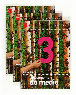 COÑECEMENTO DO MEDIO, 3º PRIMARIA. POR TRIMESTRES. SERIE CONECT 2.0