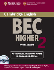 CAMBRIDGE BEC HIGHER 2 ST+CD SF