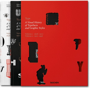 TYPE. A VISUAL HISTORY OF TYPEFACES & GRAPHIC STYLES (BOX, 2 VOLUMES)