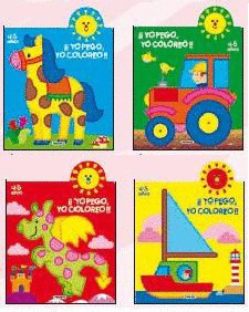 YO PEGO YO COLOREO - 4 TITULOS