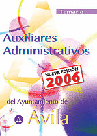 AUXILIAR ADMINISTRATIVO DEL AYUNTAMIENTO DE ÁVILA TEMARIO