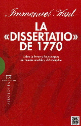DISSERTATIO DE 1770,LA