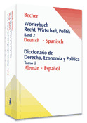 DICCIONARIO DE DERECHO, ECONOMIA Y POLITICA, 2: ALEMAN-ESPAÑOL