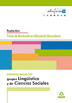 GRADUADO EN EDUCACION SECUNDARIA. GRUPOS LINGÜISTICOS Y DE CIENCIAS SOCIALES.