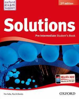 SOLUTIONS 2ND EDITION PRE-INTERMEDIATE. STUDENT'S BOOK