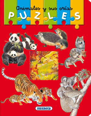 ANIMALES Y SUS CRIAS PUZLES.(MI PRIMER LIBRO DE PUZLES)