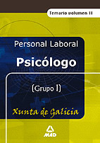 TEMARIO II PSICOLOGO PERSONAL LABORAL XUNTA