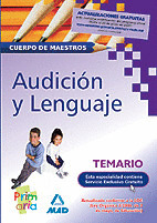 AUDICION Y LENGUAJE. TEMARIO. CUERPO DE MAESTROS