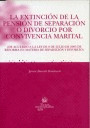 EXTINCION DE LA PENSION DE SEPARACION O DIVORCIO POR CONVIVENCIA MARITAL, LA