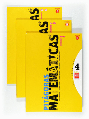 CONECTA 2.0, PITÁGORAS, MATEMÁTICAS B, 4 ESO. 1, 2 Y 3 TRIMESTRES