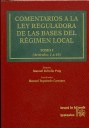 COMENTARIOS A LA LEY REGULADORA DE LAS BASES DEL REGIMEN LOCAL