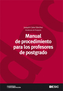 MANUAL DE PROCEDIMIENTO PARA LOS PROFESORES DE POSTGRADO
