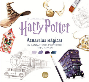 HARRY POTTER. ACUARELAS MÁGICAS: 32 FANTÁSTICOS DIBUJOS PARA COLOREAR PASO A PASO
