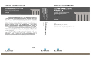 ARRENDAMIENTOS URBANOS. DERECHO SUSTANTIVO Y PROCESAL.