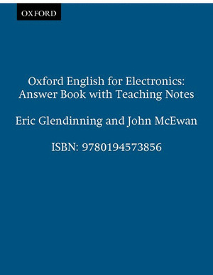 ENGLISH FOR ELECTRONICS.(ANSWER BOOK)