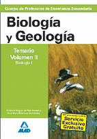 BIOLOGIA Y GEOLOGIA. TEMARIO. VOLUMEN II: BIOLOGIA I. CUERPO DE PROFESORES DE ENSEÑANZA SECUNDARIA