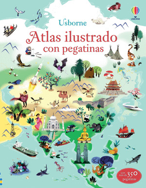 ATLAS ILUSTRADO CON PEGATINAS