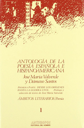ANTOLOGIA POESIA ESPAÑOLA