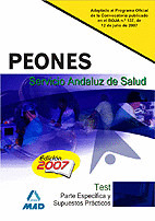 PEONES DEL SERVICIO ANDALUZ DE SALUD. TEST PARTE ESPECIFICA Y SUPUESTOS PRACTICO