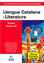 COS DE PROFESSORS D`ENSENYAMENT SECUNDARI. LLENGUA CATALANA Y LITERATURA. TEMARI